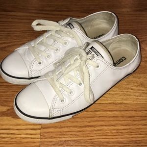 White Leather Converse